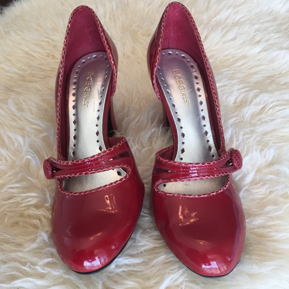 BCBG Red Mary Janes